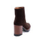 ALBANO - Bottines en camoscio à talon hauts - Marron foncé