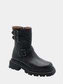 Bottines en cuir - Noir
