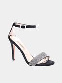 Sandales à talon avec bride à la cheville - Noir