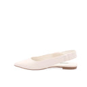 Ballerines plates en cuir - Ivoire