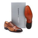 Richelieu Homme en cuir lisse - Cognac