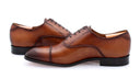 Richelieu Homme en cuir lisse - Cognac