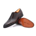 Richelieu Homme en cuir ornée de perforations - Marron foncé