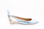 AQUAZZURA - Bow Tie Ballerina - Bleu Pailleté