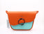 Sac à main style rétro - Orange & Bleu