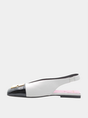 Eden 15 Slingback - Blanc/Noir