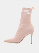 Skye Knit Bootie - Nude