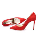 Escarpins - Rouge Pailleté