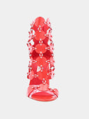 Sandales en cuir verni - Rouge