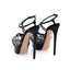 CASADEI® - Flora Cristal Sandales Plateformes - Noir