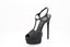 CASADEI® - Sandales Plateformes en cuir - Denim Noir