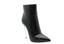 Bottines à talon en cuir - Noir