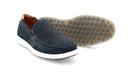 Mocassins Hommes en cuir nubuck - Bleu Marine