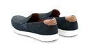 Mocassins Hommes en cuir nubuck - Bleu Marine