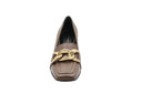 Mocassins à talon (7cm) - Brun