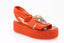 FIORINA - Sandale à plateforme - Orange