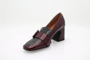 Mocassins à talons - Bordeaux