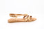 LEA RIVIERA - Sandales basses en cuir - Beige