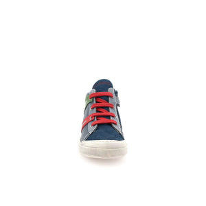 NATURINO - Baskets montantes Garçon en cuir à lacets - Lissina Zip