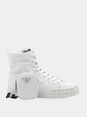 Nylon Gabardine Sneaker - Blanc