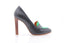 RALPH LAURENT - Escarpin à talon - Noir et Turquoise
