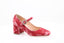 RUPERT SANDERSON - Carmen Mary Jane Velvet - Rose
