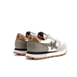SUN68 - Baskets Stargirl Glitter - Gris/Blanc