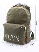 Sac à dos en cuir - Vert militaire