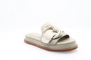 Mules en cuir - Vert sauge