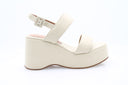 
sandales plateforme en cuir Vicenza ivoire à talon de 8 cm, sandales Vicenza en cuir ivoire à talon massif, sandales à plateforme massive Vicenza élégantes, chaussures Vicenza plateforme ivoire chic et confortable

