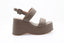 VICENZA - Sandales Plateforme en cuir - Marron