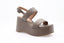 VICENZA - Sandales Plateforme en cuir - Marron
