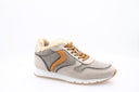 Baskets en cuir - Beige et Gris