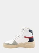 SL24 High-Top Sneaker - Off White/Blue