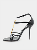 Cassandra 100 Sandal - Noir/Doré